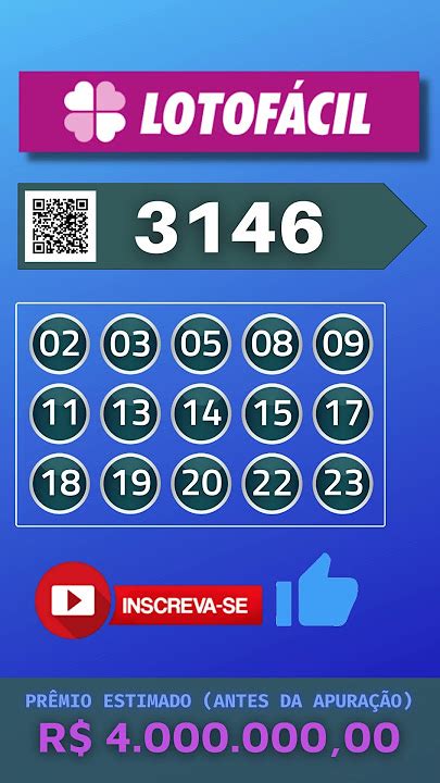 resultado da lotofácil|Lotofácil: resultado do concurso 3146 .